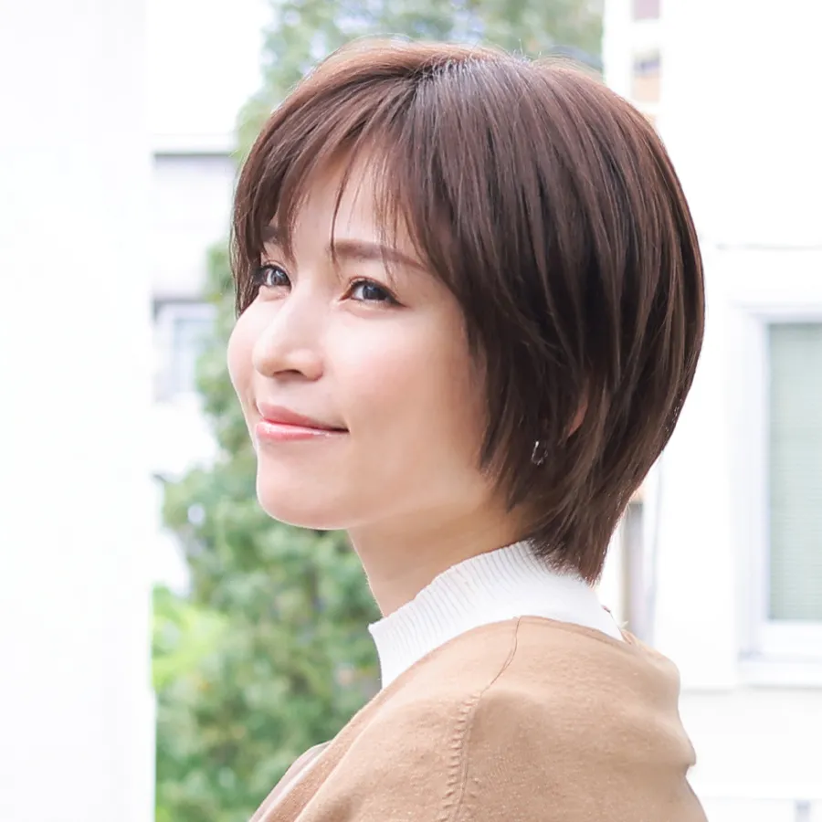 �K�[�����h�V���[�g ��×p�E�B�b�O ���R���ł�����������ގ����̃V���[�g�X�^�C���B�_�炩�������T�C�h���A������₳���������Ă���܂��B